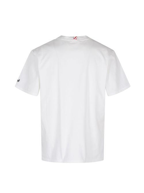 T-shirt Austin in cotone con stampa e ricamo Gin Portofino Mc2 Saint Barth | AUSTIN05648H DRY GIN 01N EMB